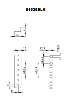 Adam Hall 61535 BLK Рэковая направляющая 45U Adam Hall 61535 BLK Рэковая направляющая 45U